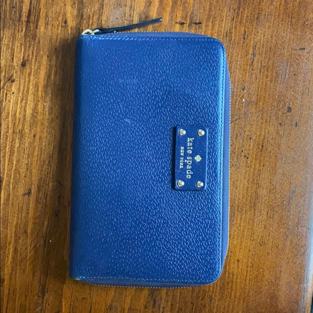 Kate Spade Royal Blue travel wallet